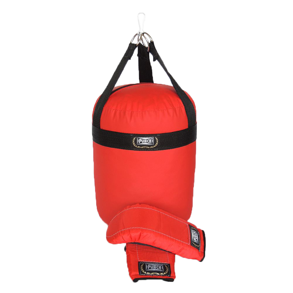 Kit Boxe Punch Infantil vermelho 5 anos