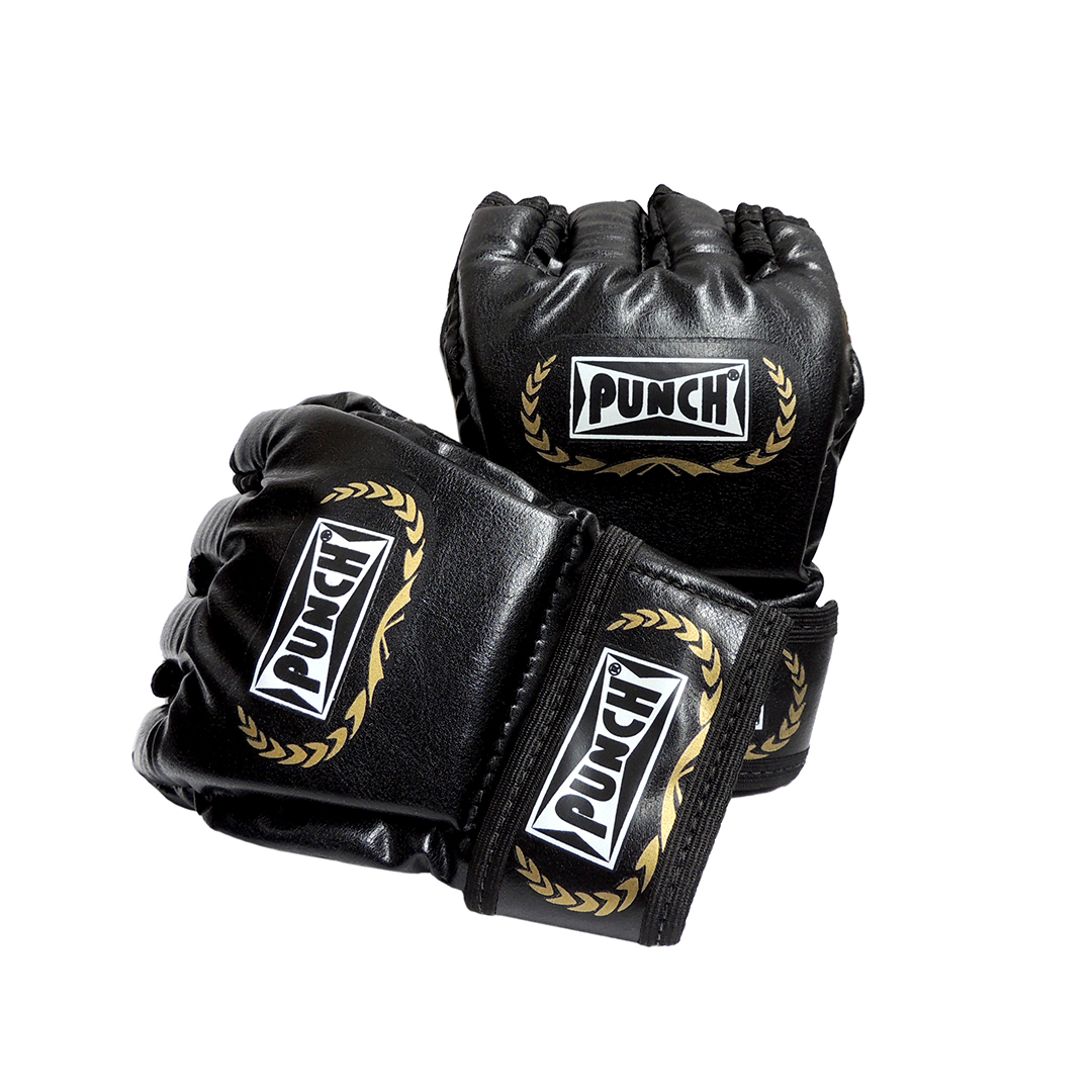 Luva MMA Couro Sintético - preta