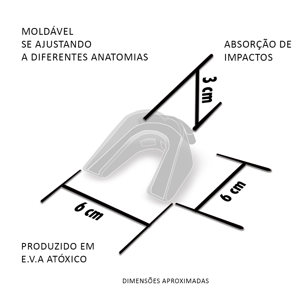 Protetor Bucal Duplo - rosa